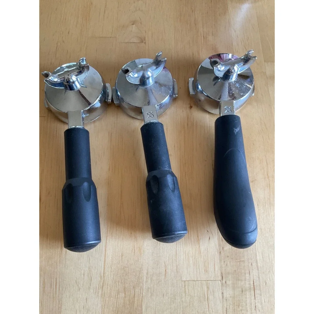 Rancilio Espresso Portafilter Set 20-112-010 with Filter Baskets Lot of 3